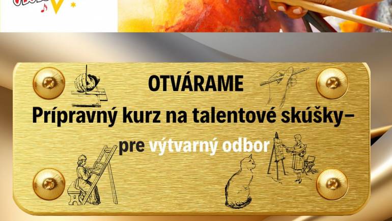 Príprava na talentové skúšky – výtvarný odbor
